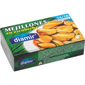 Mejillones escabeche Diamir 14/18p, 69 g