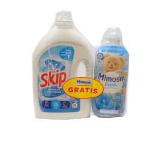 Gel detergente Skip 35 dosis+ Mimosin 56 dosis