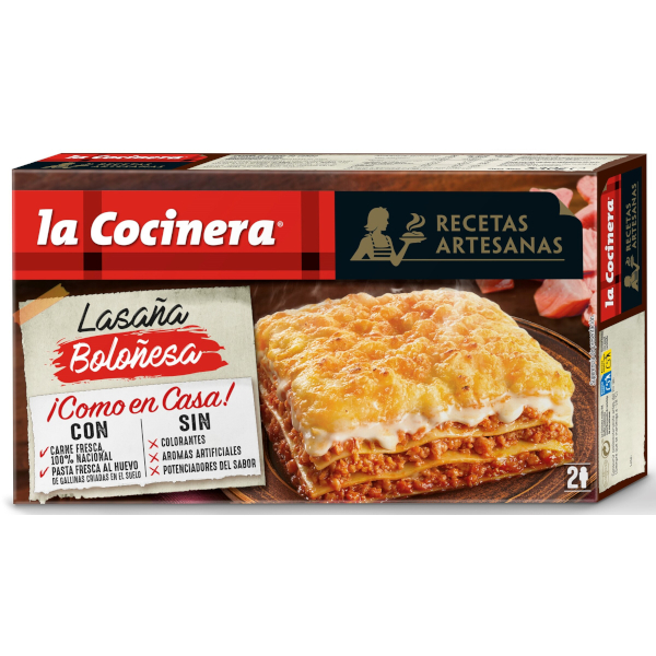Lasaña boloñesa La Cocinera 500 g Lasaña boloñesa La Cocinera 500 g
