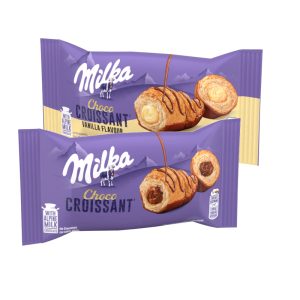Croissant Milka Rell. choco o vainilla, 50 gr.