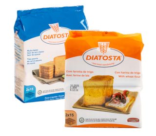 Pan biscottes Diatosta normal o integral o s/s, 225 gr.
