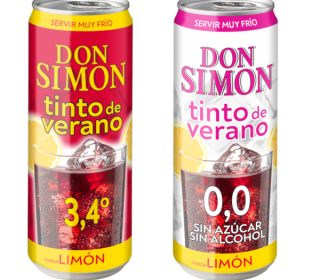 Tinto de verano D.Simón lata 33cl. Limón o limón 0,0