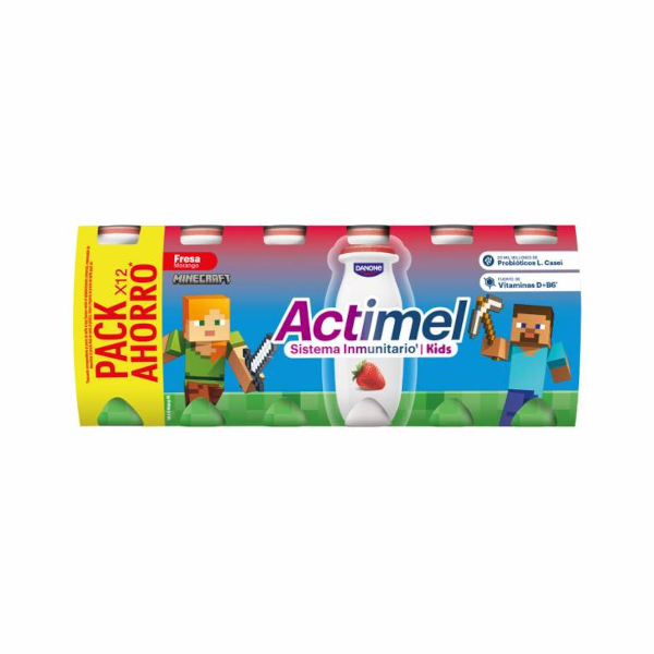 Actimel fresa pack-12x100g