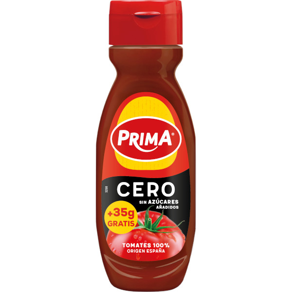 Ketchup Prima cero pet 265g+35 g. gratis